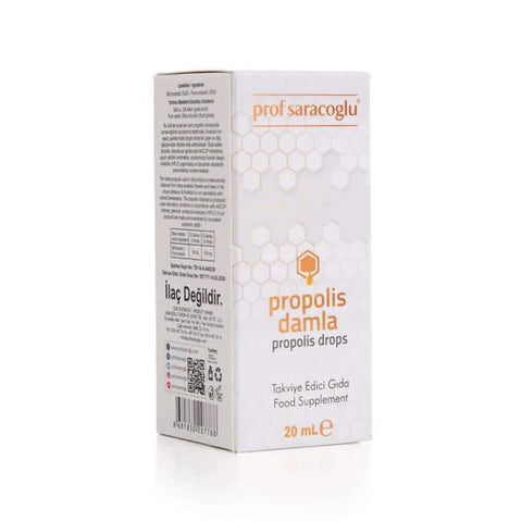 Alcohol based propolis drops Prof Saracoglu